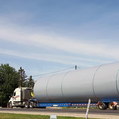 Large Silo Shipping Out